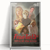 Retro Friday the 13th Poster Art - Vintage Horror Movie Prints