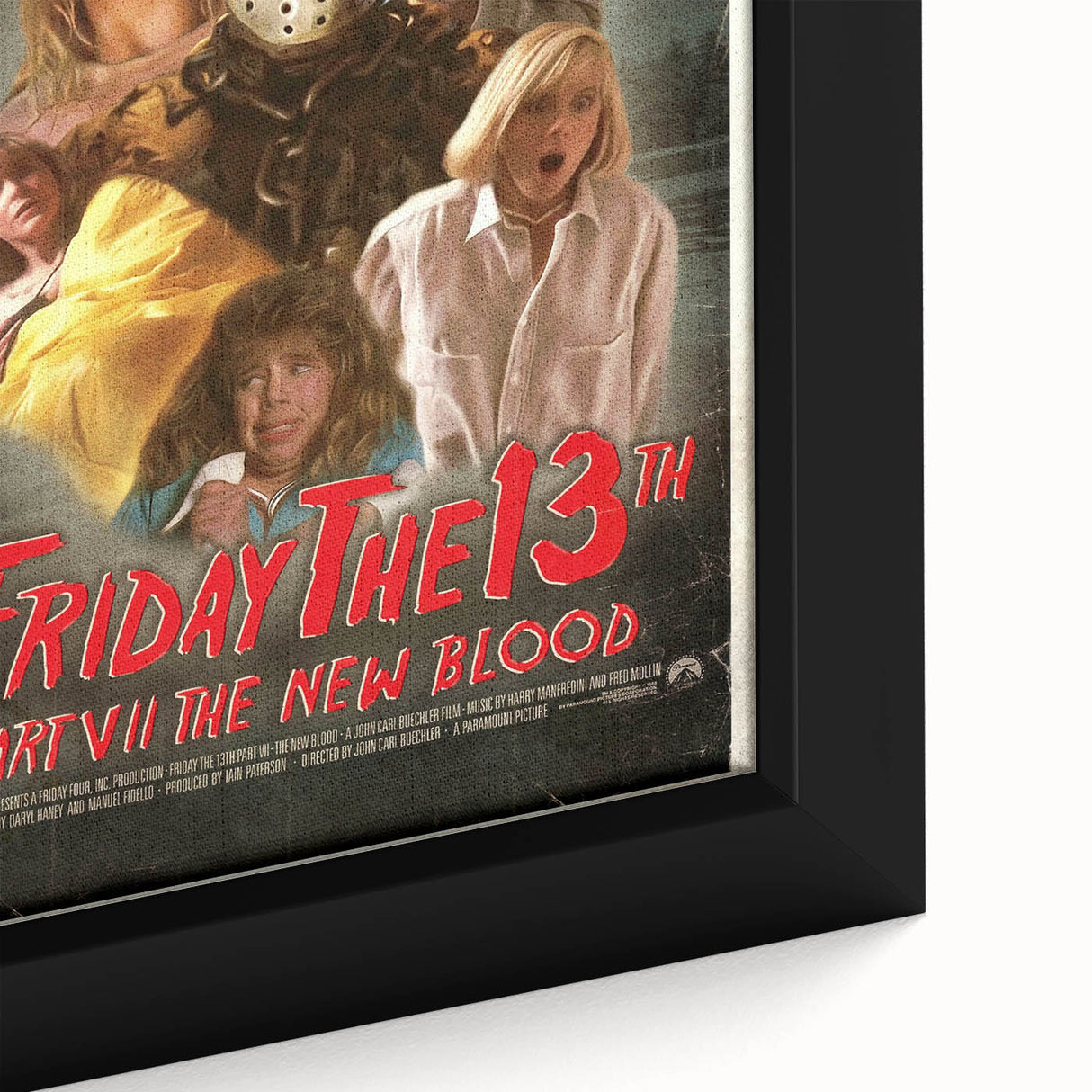Retro Friday the 13th Poster Art - Vintage Horror Movie Prints