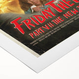 Retro Friday the 13th Poster Art - Vintage Horror Movie Prints