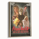 Retro Friday the 13th Poster Art - Vintage Horror Movie Prints