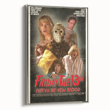 Retro Friday the 13th Poster Art - Vintage Horror Movie Prints