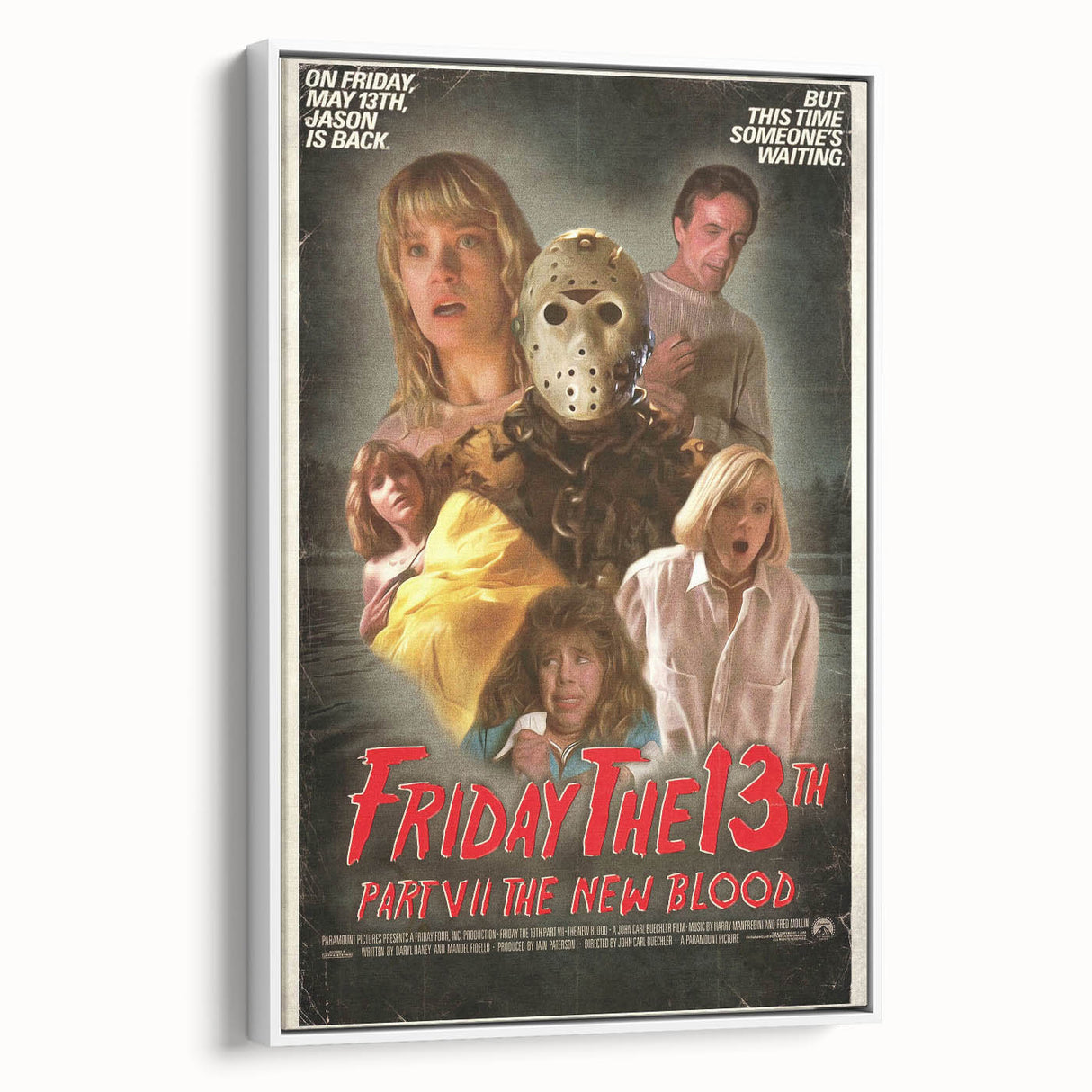 Retro Friday the 13th Poster Art - Vintage Horror Movie Prints