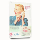 Retro DuPont Nylon Poster - Vintage Beauty Wall Art Print