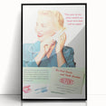 Retro DuPont Nylon Poster - Vintage Beauty Wall Art Print