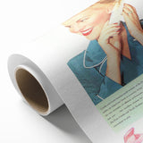 Retro DuPont Nylon Poster - Vintage Beauty Wall Art Print