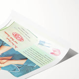 Retro DuPont Nylon Poster - Vintage Beauty Wall Art Print