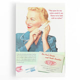 Retro DuPont Nylon Poster - Vintage Beauty Wall Art Print