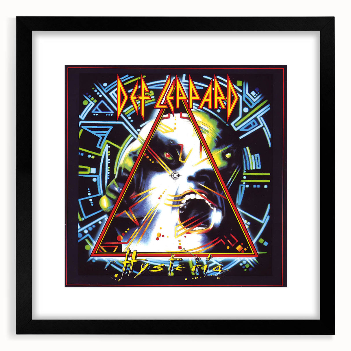 Retro Def Leppard Hysteria Poster - Vintage Prints for Wall Art