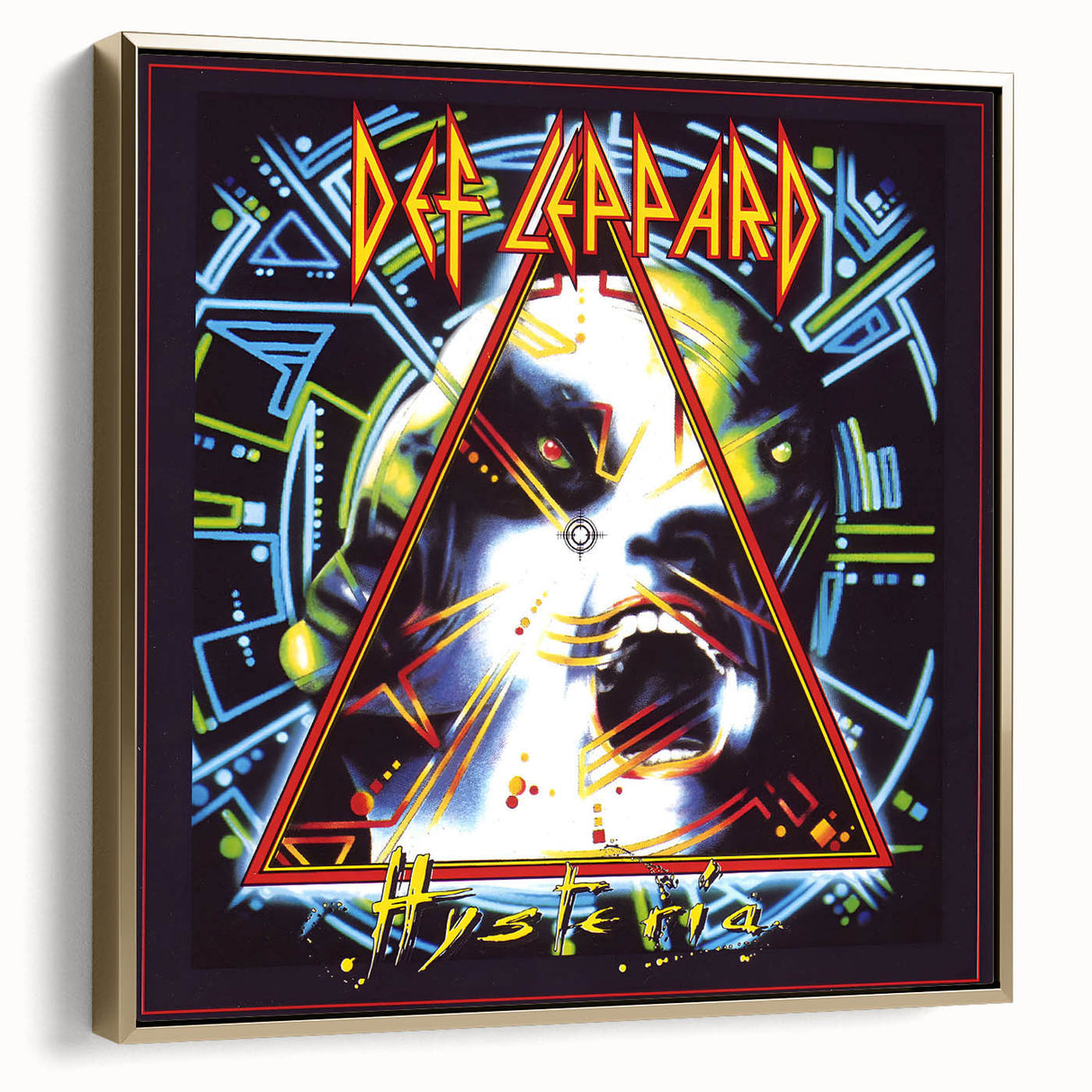 Retro Def Leppard Hysteria Poster - Vintage Prints for Wall Art