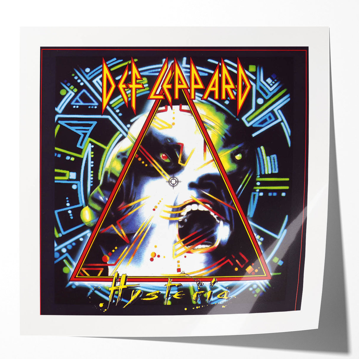 Retro Def Leppard Hysteria Poster - Vintage Prints for Wall Art