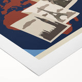 Retro Europe Travel Poster – Vintage Landmarks & Adventure Art