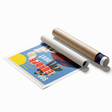 Retro Europe Travel Poster – Vintage Landmarks & Adventure Art