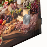 Rustic Charcuterie & Cheese Feast – Gourmet Kitchen Decor Art