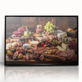 Rustic Charcuterie & Cheese Feast – Gourmet Kitchen Decor Art