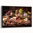 Rustic Charcuterie & Cheese Feast – Gourmet Kitchen Decor Art