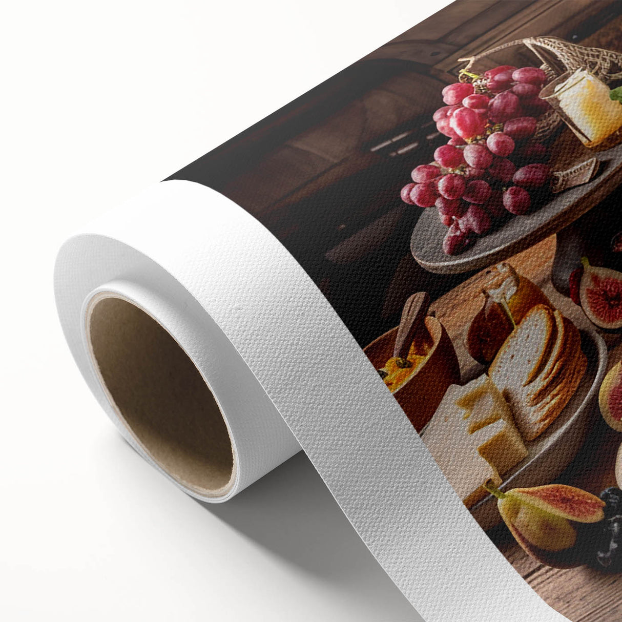 Rustic Charcuterie & Cheese Feast – Gourmet Kitchen Decor Art