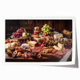 Rustic Charcuterie & Cheese Feast – Gourmet Kitchen Decor Art