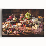 Rustic Charcuterie & Cheese Feast – Gourmet Kitchen Decor Art