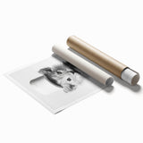 Bathroom Framed Art - Lion Cub with Toilet Roll Hat Minimalist Decor