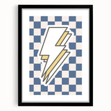 Lightning Bolt Boys Room Wall Art – Kids Wall Art Prints
