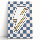 Lightning Bolt Boys Room Wall Art – Kids Wall Art Prints
