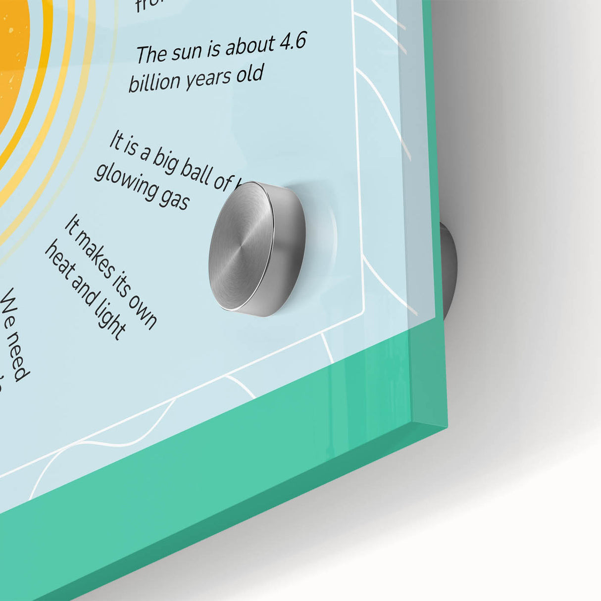 Meet the Sun - Kids Educational Wall Art Learning Print