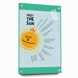 Meet the Sun - Kids Educational Wall Art Learning Print