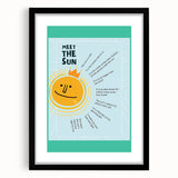 Meet the Sun - Kids Educational Wall Art Learning Print