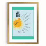 Meet the Sun - Kids Educational Wall Art Learning Print