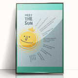 Meet the Sun - Kids Educational Wall Art Learning Print