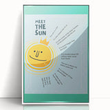 Meet the Sun - Kids Educational Wall Art Learning Print