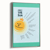 Meet the Sun - Kids Educational Wall Art Learning Print