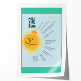 Meet the Sun - Kids Educational Wall Art Learning Print