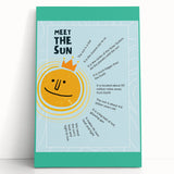 Meet the Sun - Kids Educational Wall Art Learning Print