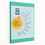 Meet the Sun - Kids Educational Wall Art Learning Print