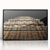 Large abstract wall art featuring a mid-century modernist style with muted earth tones on a framed acrylic.