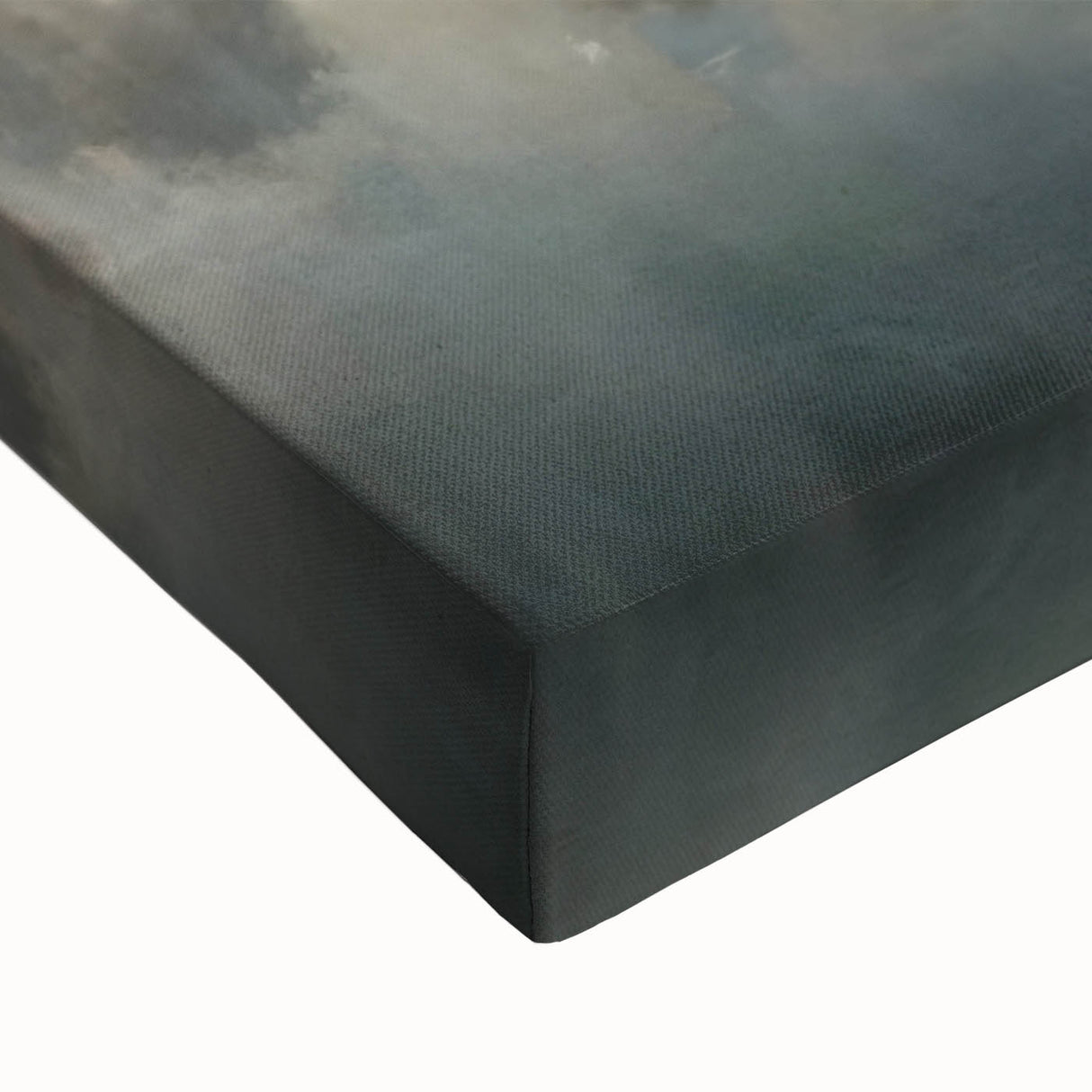 Large art featuring a black and white landscape painting of Paris on stretched canvas, suitable for bedroom decor.