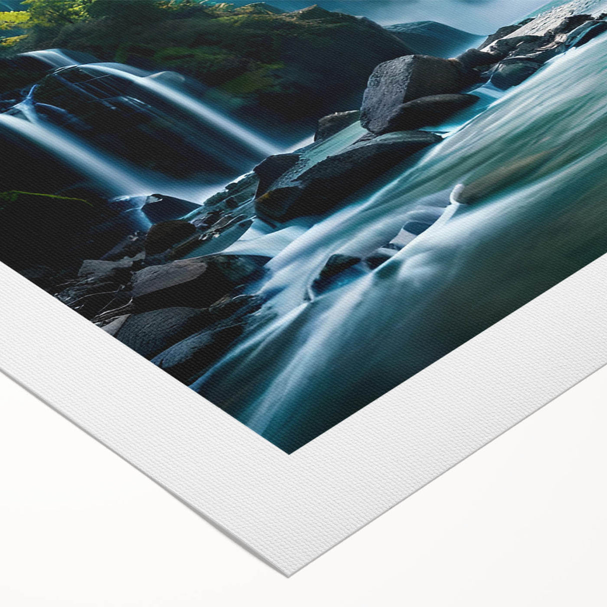 Art deco poster of a vibrant Rio de Janeiro skyline on rolled canvas, suitable for dining room wall art.