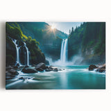 Black and white photograph of a Brazilian landscape on stretched canvas, ideal for kitchen wall art.