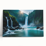 Black and white stretched canvas featuring a panoramic view of Rio de Janeiro, ideal for kitchen wall art or bedroom decor.