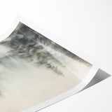 Extra large wall art featuring line art flowers in black and white on rolled canvas, suitable for large living room spaces.