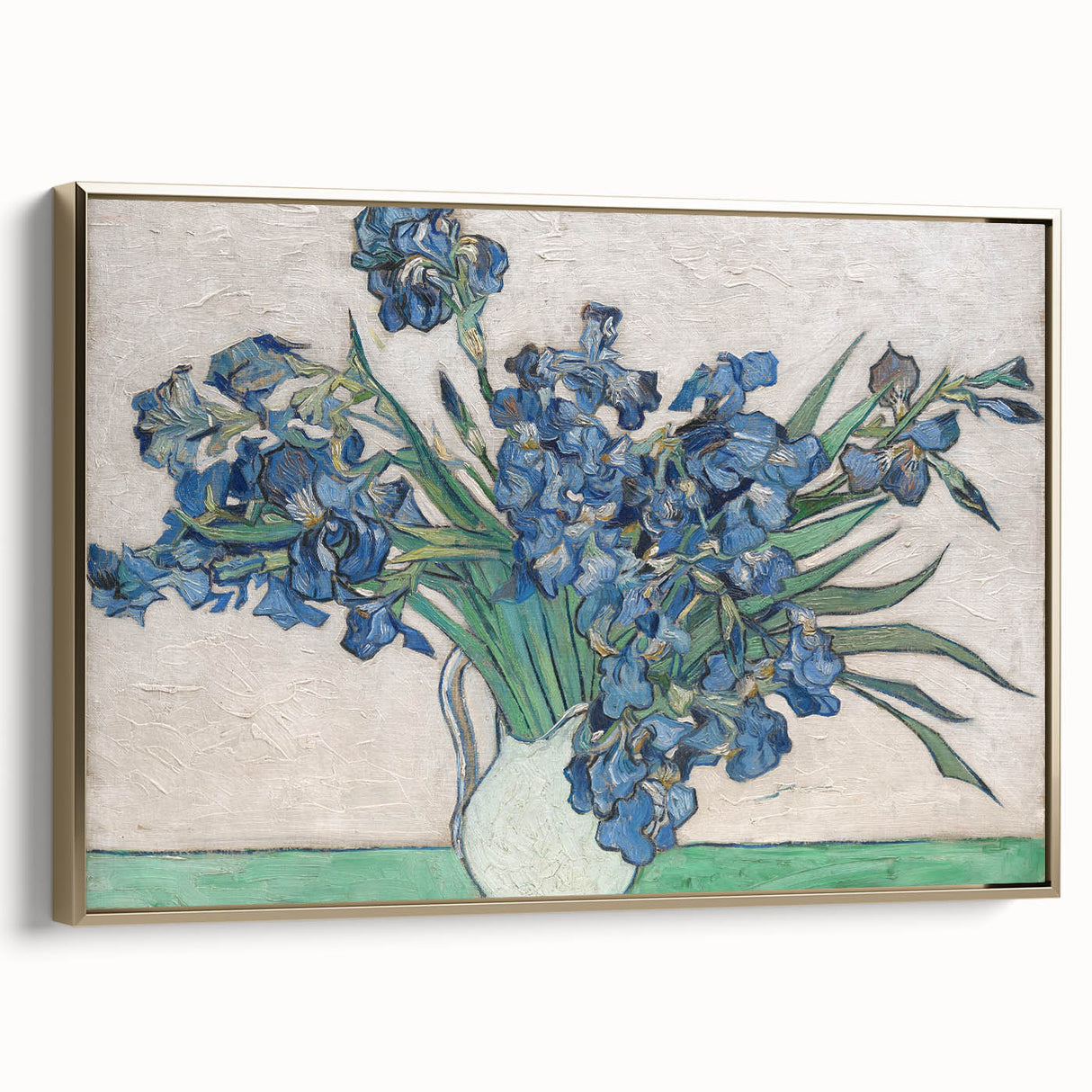 Vintage-style landscape painting on a framed canvas, featuring muted earth tones, ideal for bedroom wall art.