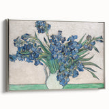 Framed canvas of a Van Gogh landscape painting featuring vibrant colors, ideal for living room decor.