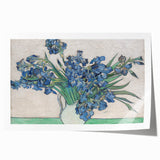 Rolled canvas print of Van Gogh-inspired floral art in vibrant colors, suitable for dining room or bathroom wall decor.