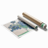 Extra large rolled canvas print featuring a Van Gogh-inspired floral art in vibrant colors.