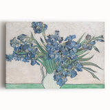 Black and white stretched canvas of Van Gogh's painting in a minimalist style, ideal for kitchen wall art.