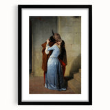 Romanticism Art: The Kiss - Historical Romantic Canvas Print