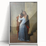 Romanticism Art: The Kiss - Historical Romantic Canvas Print