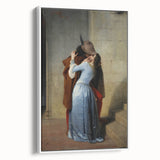 Romanticism Art: The Kiss - Historical Romantic Canvas Print