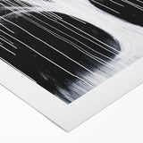 Black and White Abstract Tree Wall Art - Modern Large Canvas